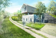 Le Bois basalte, un projet de hameau touristique écoresponsable financé par l'opération Auvergne Nouveau Monde