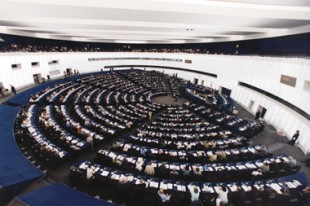 L'hémicycle du Parlement européen à Strasbourg