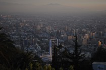 Le smog de la ville de Santiago