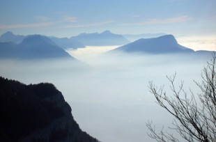 Le parc naturel régional du massif des Bauges, dans les Alpes.