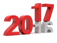 2016 2017 New year change concept