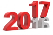 2016 2017 New year change concept