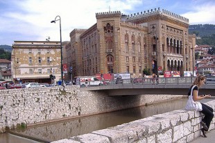 Htel de ville de Sarajevo (Bosnie-Herzgovine)
