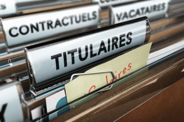 Dossier fonctionnaires et agents publics de l'administration. Salaire des titulaires, contractuels et vacataires