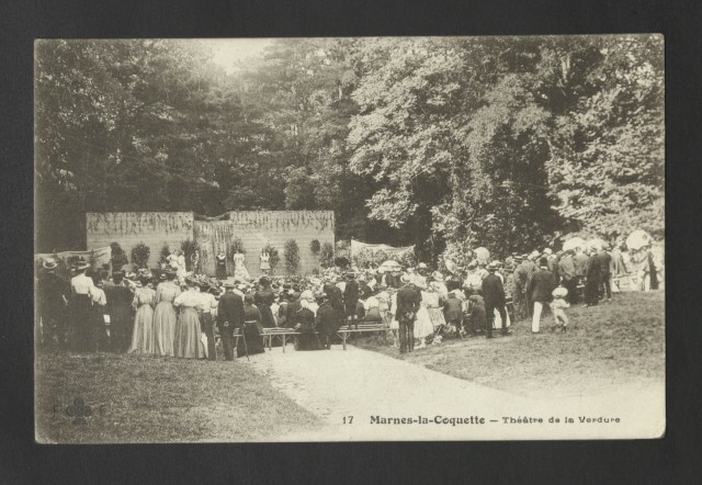 Théâtre de verdure à Marnes-la-Coquette, Archives départementales des Hauts-de-Seine