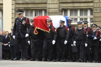 Hommage à Xavier Jugelé à la préfecture de police de Paris, mardi 25 avril 2017.