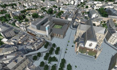 Maquette3DVilledeRennes_ProjetCentredesCongres