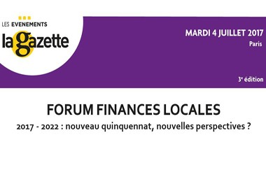 Forum annuel des finances locales 2017
