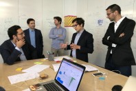 Le secrétaire d'Etat au numrique, Mounir Mahjoubi, était présent le 30 juin au hackathon énergie organisé à Paris.