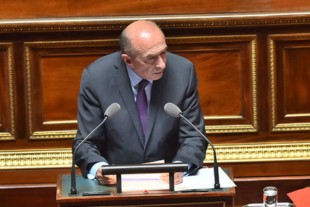 Gérard Collomb au Sénat le 18 juillet 2017.