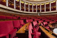 Hemicycle of French national assembly  in Paris, France