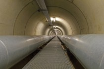 Tunnel de chauffage urbain, sous le Rhin à Cologne