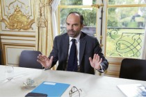 Edouard Philippe, premier ministre, lors de l'entretien avec la Gazette des communes.