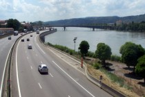L'autoroute A7 à Valence