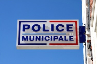 Enseigne d'un poste de Police Municipale