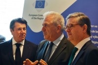 Christian Estrosi, Dimitris Avramopoulos et Julian King