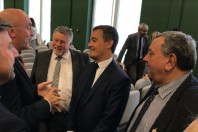 Gérald Darmanin à la rencontre des élus d'Abbeville, lundi 25 juin.
