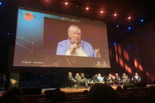 Jacqueline Gourault, au Congrès de l'ADF, à Rennes, le 9 novembre 2018.