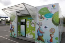 Photo 1 - Le kiosque à verre de Denain collecte près d’un million de bouteilles par an dont 1,9 % réutilisables © SIAVED