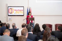 La présidente de la région Occitanie Carole Delga lors du lancement de l’association Occitanie Data le 18 avril à Montpellier