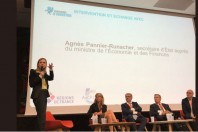 Agnès Pannier-Runacher, Secrétaire d'Etat auprès du ministre de l'Economie et des Finances, le 12 juin lors du séminaire Territoires d'industrie organisé par l'ADCF et Régions de France