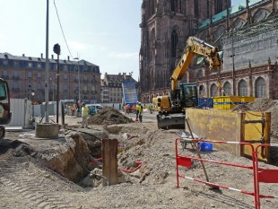 Strasbourg, chantier place du château, ELLE CC  BY SA 3.0