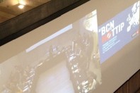 La rencontre pan-européenne des collectivités préoccupées par le TTIP s'est tenu dans la salle de conférence de l'hopital Sant Pau de Barcelone (Espagne).