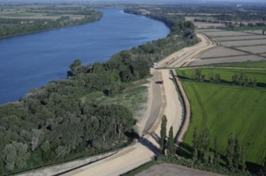 Digue Sud d'Arles Vue aérienne 2015