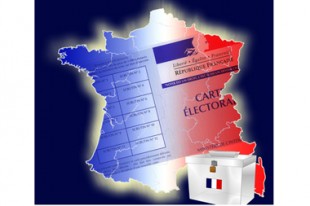 Carte de france bleu blanc rouge