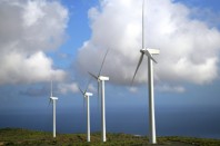 Eoliennes dans un champs