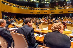 Ici à Strasbourg, Matthias Fekl tient à participer aux débats organisés au sein des territoires sur le traité transatlantique.