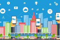 business smart city.internet connection.social concept