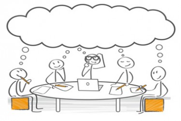 Gemeinsam nachdenken - Brainstorming - meeting