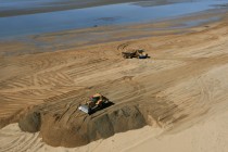 Reconstruction des dunes de la pointe d'Arçay, Xynthia, Vendée
