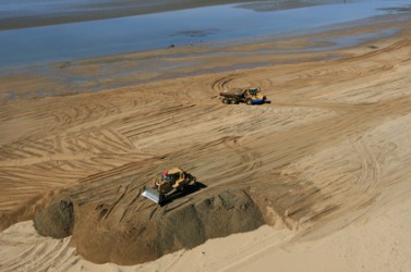 Reconstruction des dunes de la pointe d'Arçay, Xynthia, Vendée
