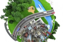 Isolated miniature globe tranports and life styles