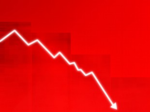 cours de la bourse - crise - chute - finances - courbe