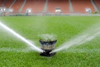 Watering turf