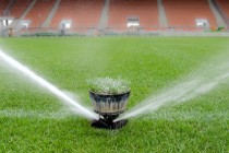 Watering turf
