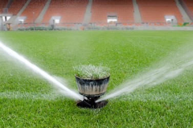 Watering turf