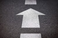 arrow on road