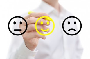 Man giving positive feedback at the annual review