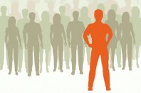 Silhouette dans la foule