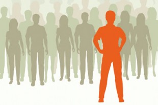 Silhouette dans la foule