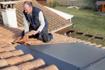 Installation panneau solaire , maison individuelle