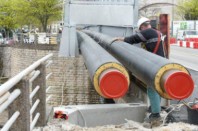 Installation du réseau de chaleur du Grand Dijon.