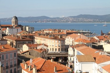 Prises de vue depuis de la Tour, centre ville de Saint-Raphaël