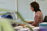 Secretaire dans un bureau