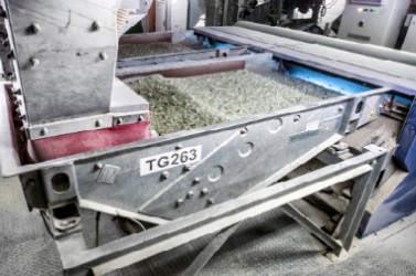 Système de tri optique installé sur l'usine "High5" à Anvers (Belgique).