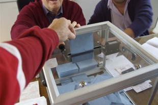 Vote dans une mairie